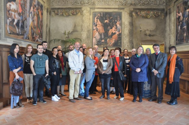 Scuola Foscolo, CTP: studenti stranieri in Loggia - Sala dei Giudici 08 04 2014