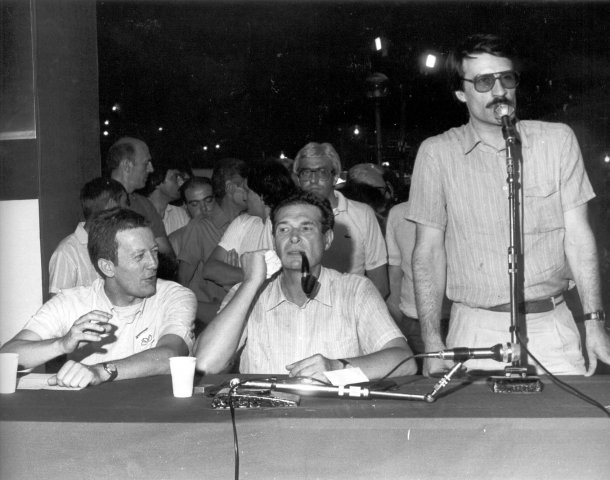 Luciano Lama alla Festa delle fabbriche in via dei Mille