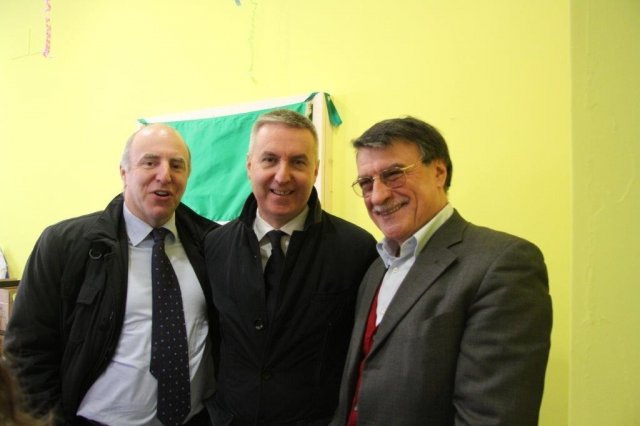 Inaugurazione sede PD città. L. Guerini, assessore V. Muchetti e C.Bragaglio 14 03 15