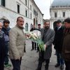 Omaggio in piazza Loggia dell'avv. Ambrosoli, candidato per la Lombardia. 23.11.12