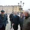 l'on D'Alema in piazza Loggia con Bisinella, Corsini e Bragaglio 31.1.13