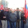 Manifestazione Cgil Roma  25.10.14. Da sin: Fausto, Marco, Manuela, Claudio, Oriella